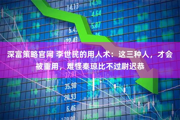 深富策略官网 李世民的用人术：这三种人，才会被重用，难怪秦琼比不过尉迟恭